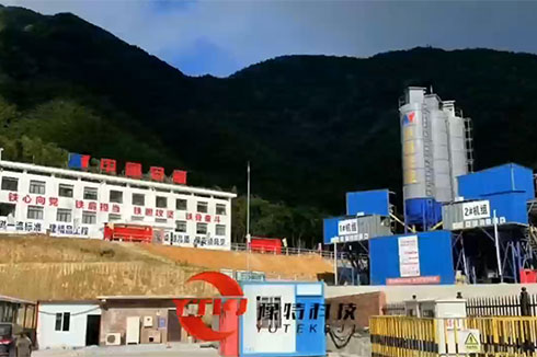 豫特科技助力安能集團(tuán)水電站重點(diǎn)項(xiàng)目，機(jī)制砂生產(chǎn)線。